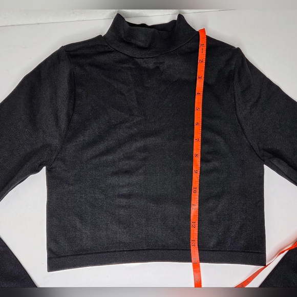 Free People For Revolve Super Crop Seamless Turtleneck Size M/L Long Sleeve - Picture 13 of 13